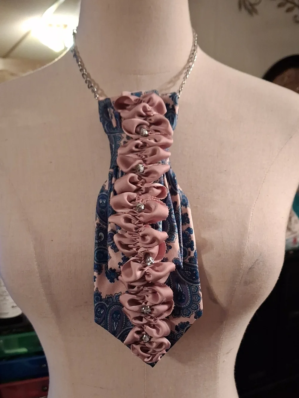Van Heusen Upcycled Necktie Necklace